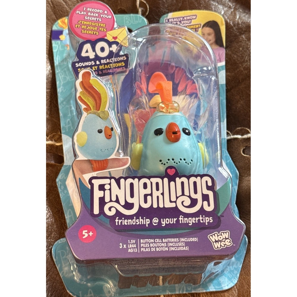 Fingerlings Sweet Tweets Interactive‎ Blue Lionel Bird 40+ Sounds & Reactions